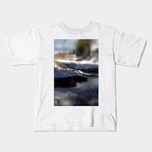 snowy Oregon forest, Fox Creek 4 Kids T-Shirt